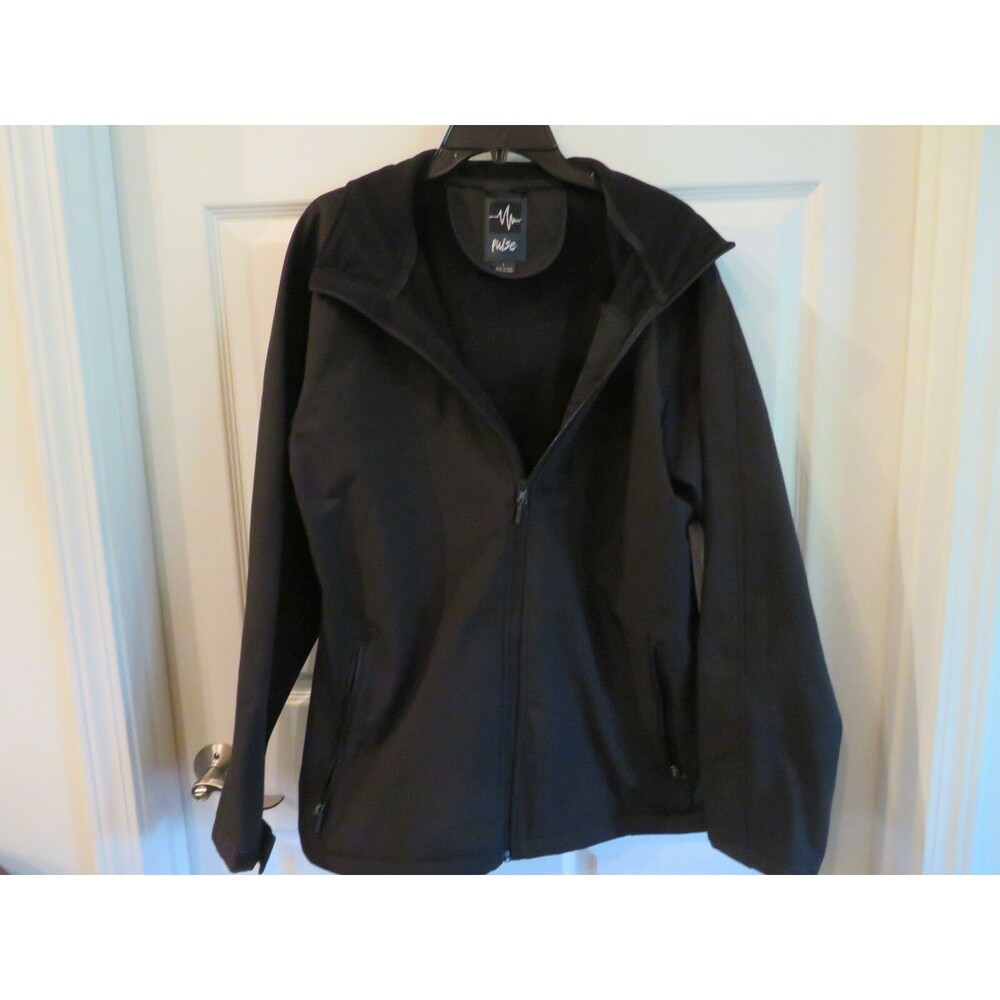 New Mens Black Pulse Jacket, Size 4XL